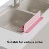 Silicone Sink Splash Guard With Waterproof And Splash-proof Design, Drain And Storage Tray For Dishwashing And Kitchenware.