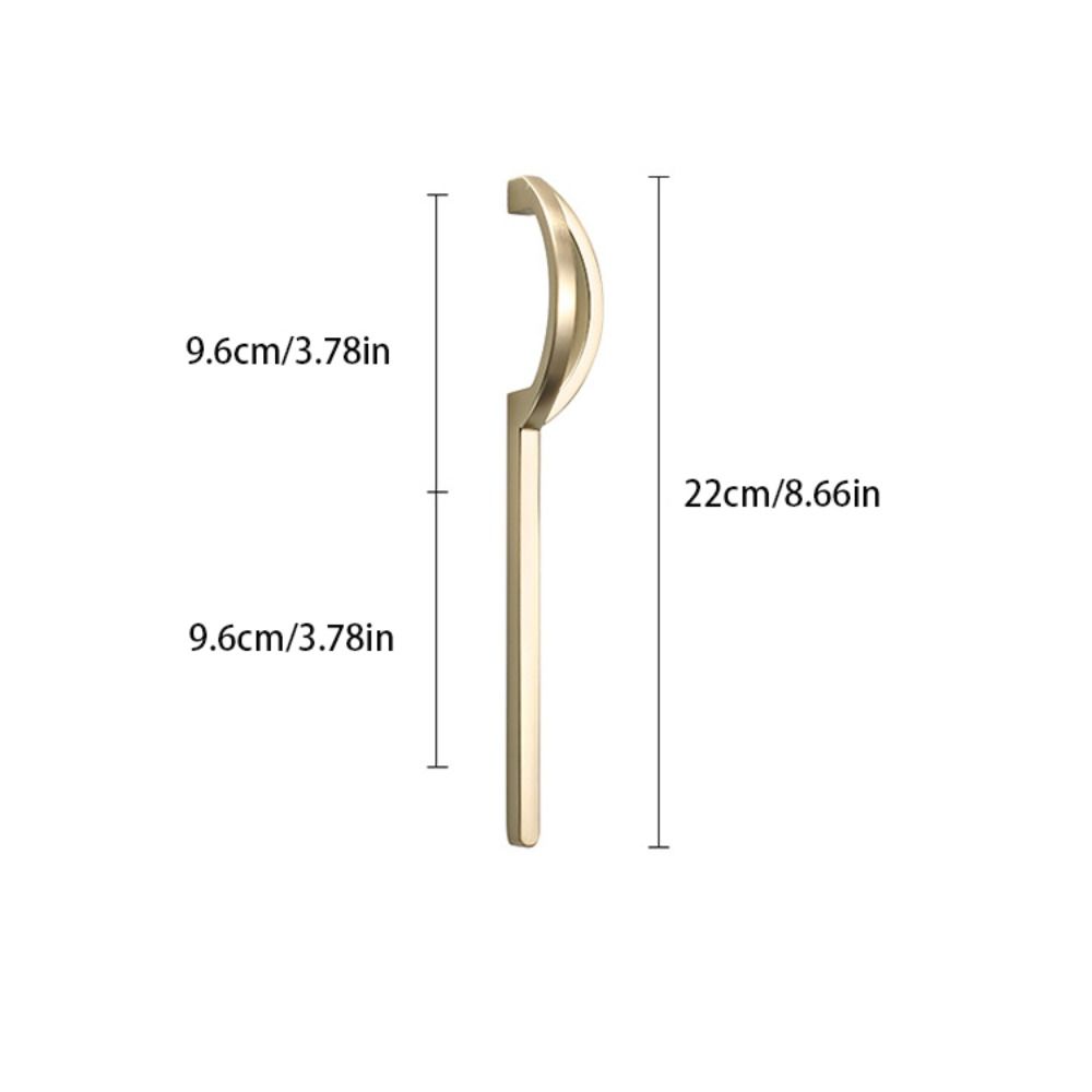 Gold Chinese Style Cabinet Handles Unique Line Design New Design Gold Wardrobe Pulls High Quality Durable Extended Length Pulls