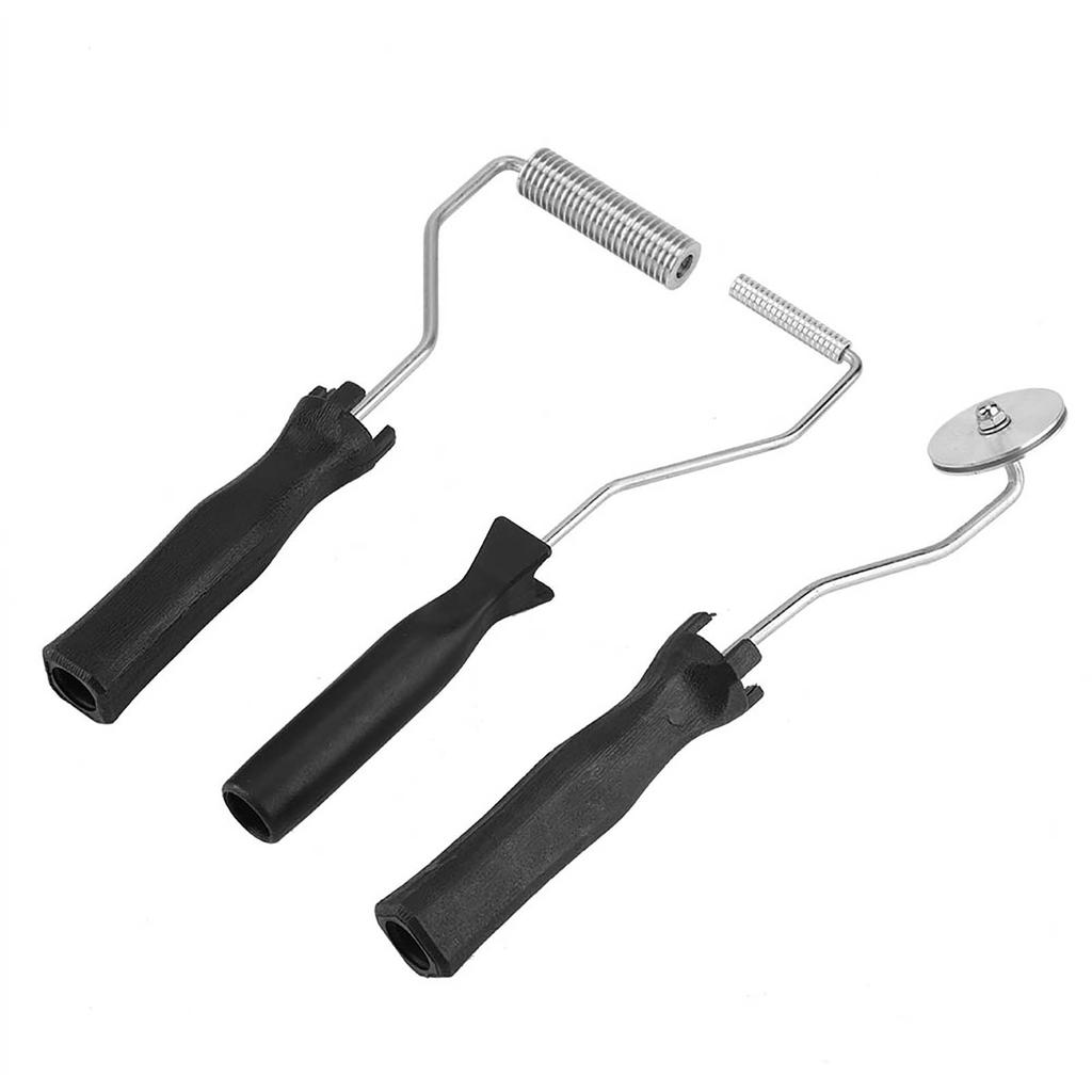 Aluminum Alloy Fiberglass Bubble Laminating Roller ABS Handle for GRP Resin Work Fiberglass Roller Fiberglass Roller Set