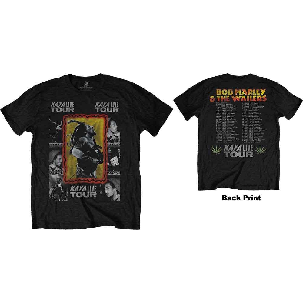Bob Marley Kaya Tour T-Shirt Black New Unisex T-Shirt XXL