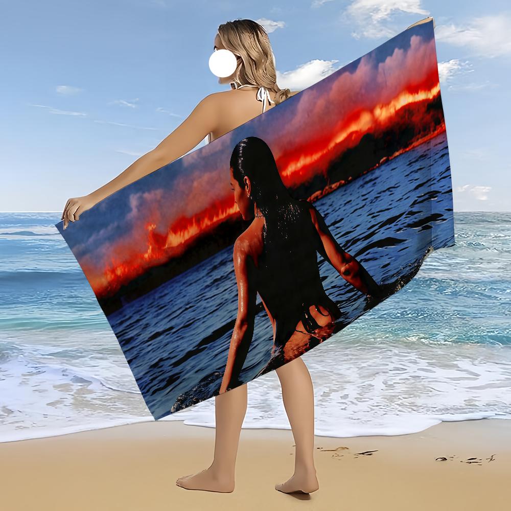 A LITTLE VENGEANCE Jessie Reyez Towel Beach Bath Quick-Drying Lightweight Portable Sauna Camping Swim Pool Travel