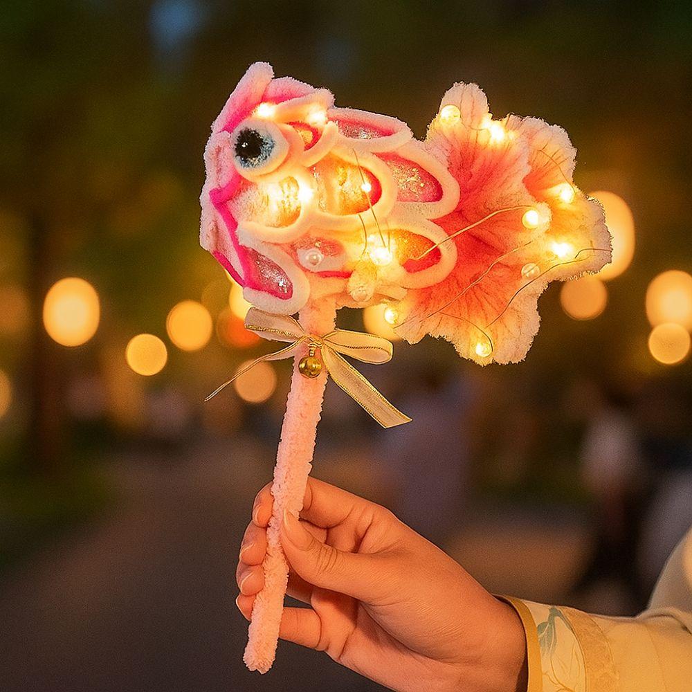 Cute Chinese Fish Lantern Handmade Traditional Carp Lantern Glowing Intangible Cultural Heritage Celebration Lantern