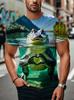 2025 Neue Krokodil Grafik T-Shirts Für Männer Sommer Mode 3D Druck Frau Lässiges Kurzarm T-Shirt Oversized Harajuku Oberteile