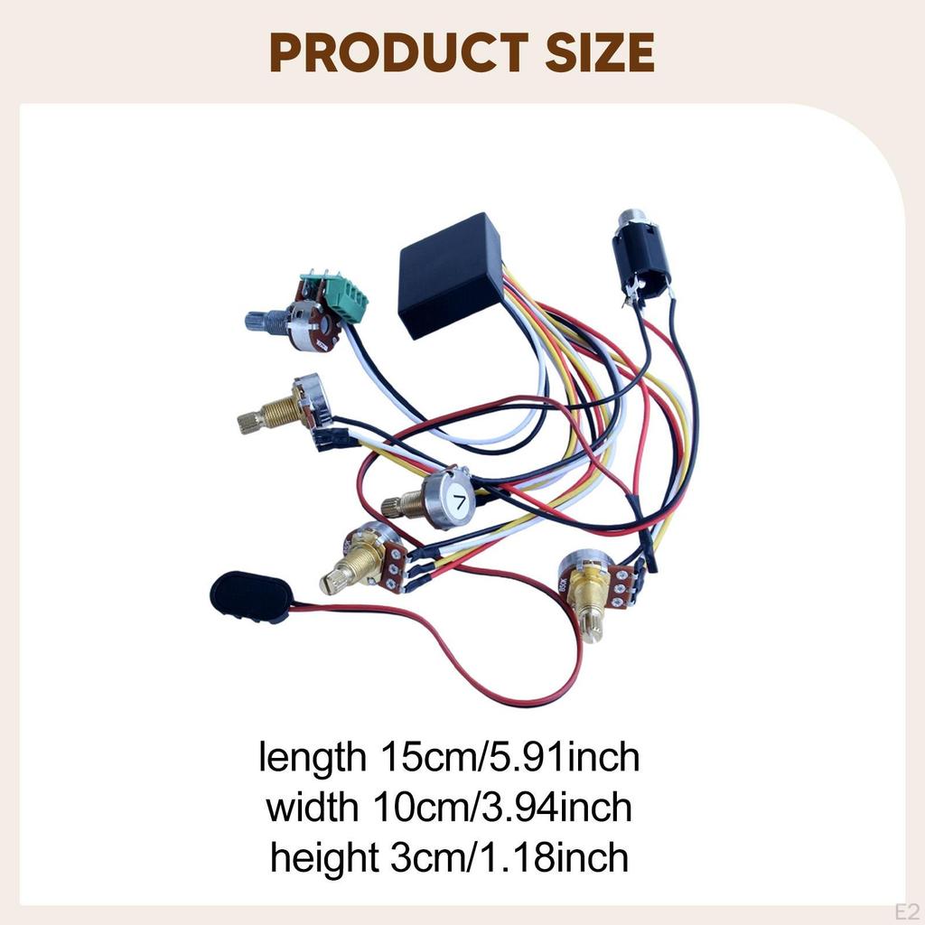 Electric Bass Preamp Circuit Replacement, Wired Passive EQ
