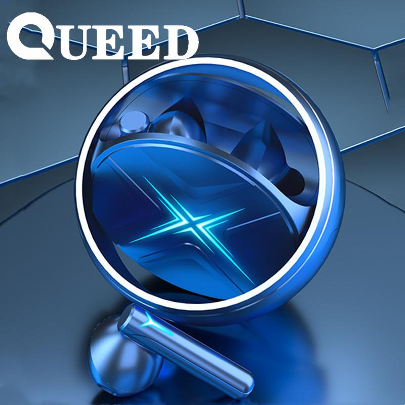 

Нова Bluetooth-гарнітура зі зірковим кільцем із металевого алюмінієвого сплаву, шумозаглушення, спортивні ігри, кіберспорт, низька затримка, висока якість синій