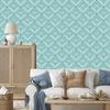 Geometric Diamonds Turquoise Wallpaper for Living Room and Bedroom 50x1000