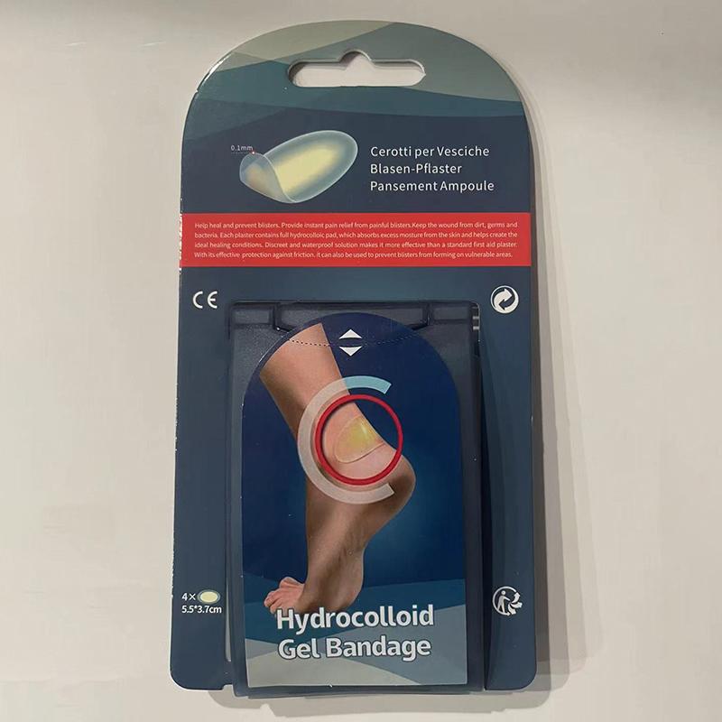 4Pcs Blister Bandages Waterproof Hydrocolloid Plaster Adhesive Anti-Wearing Heel Gel Sticker Pain Relief Pedicure Patch Pads
