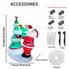 7.8FT Xmas Holiday Inflatable Yard Decor Santa Elf Decorating Tree LED Lit Christmas Decoration Toy Supplies Home Ornaments Gift