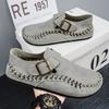 Fashion Handmade Leather Men's Loafers Spring Autumn Casual Flats Soft Sole Driving Shoes Fashion Male Slip on Flats Sneakers Moccasins