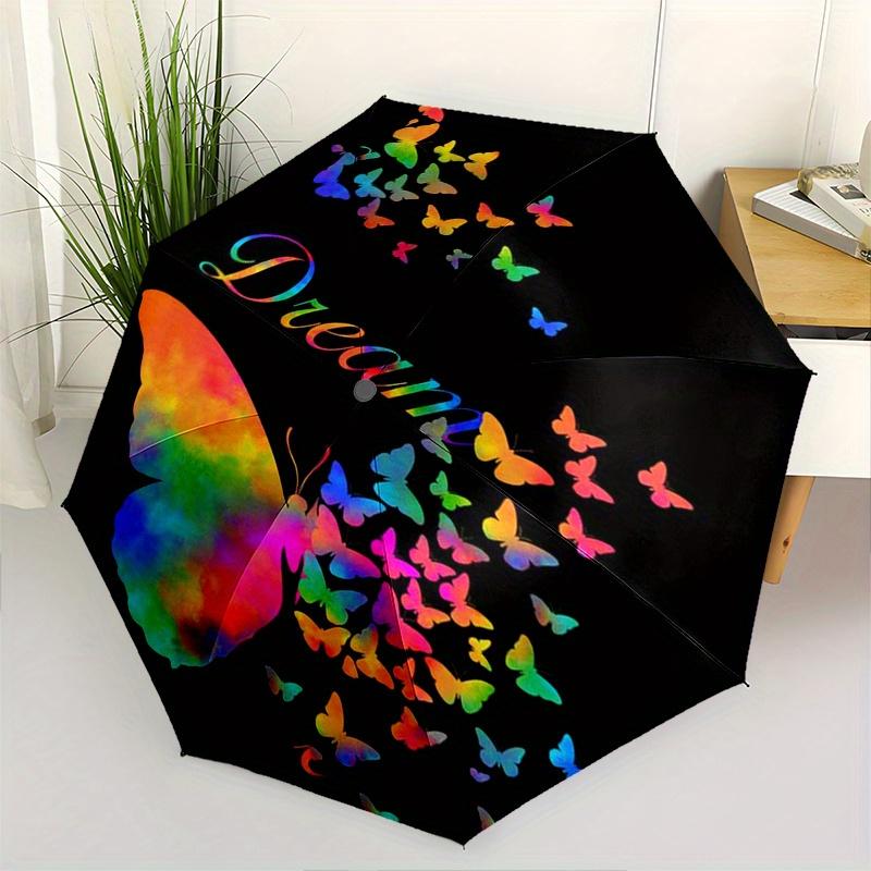 

Rainbow Butterfly Dream Phone Case Cover for iPhone Samsung LG Google Pixel etc.Umbrella, Cute Umbrella with Cute Design, Portable 3-Fold Compact Umbr