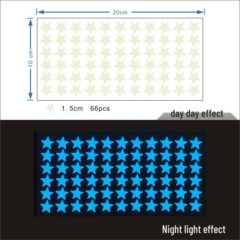 Colorful Luminous Star Wall Stickers for Kids' Rooms
