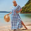 Loose-Fit Cotton Holiday Robe: Sun Protection Beach Jacket and Bikini Cover-Up