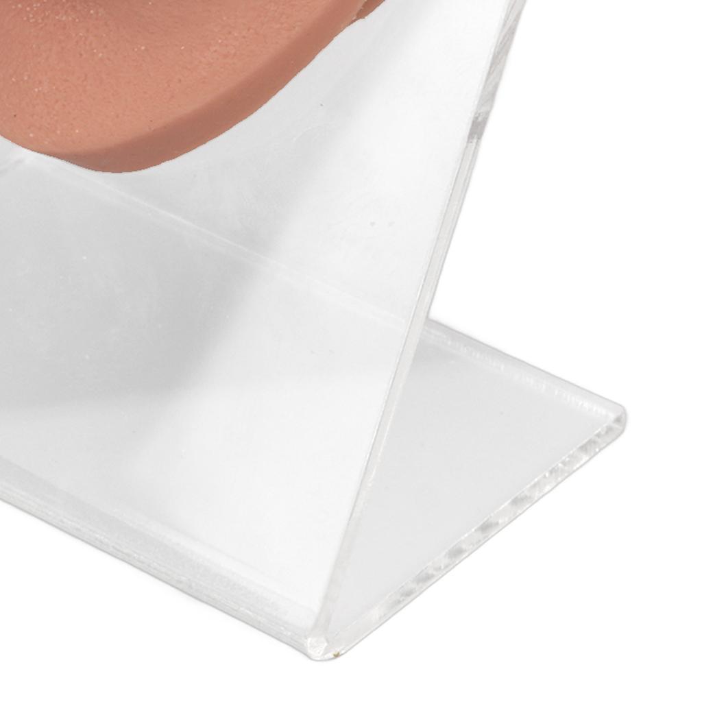 Modelo de lengua humana, silicona suave, soporte acrílico realista, modelo de boca para exhibición de joyería