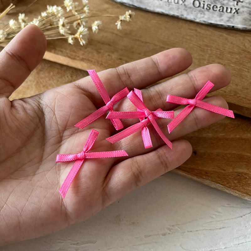 2.5cm Wide Handmade Ribbon Bow Knot for DIY Clothing & Hair Accessories, Card Holders, and Decorations