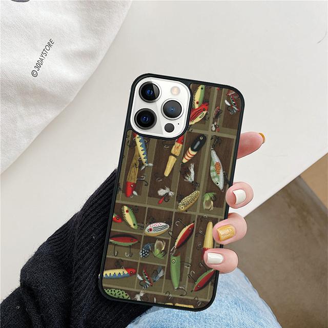 Fishing Tackle Phone Case For iPhone 17 Air 15 16 Cover 11 13 14 Pro Max 12 Plus Max Fundas