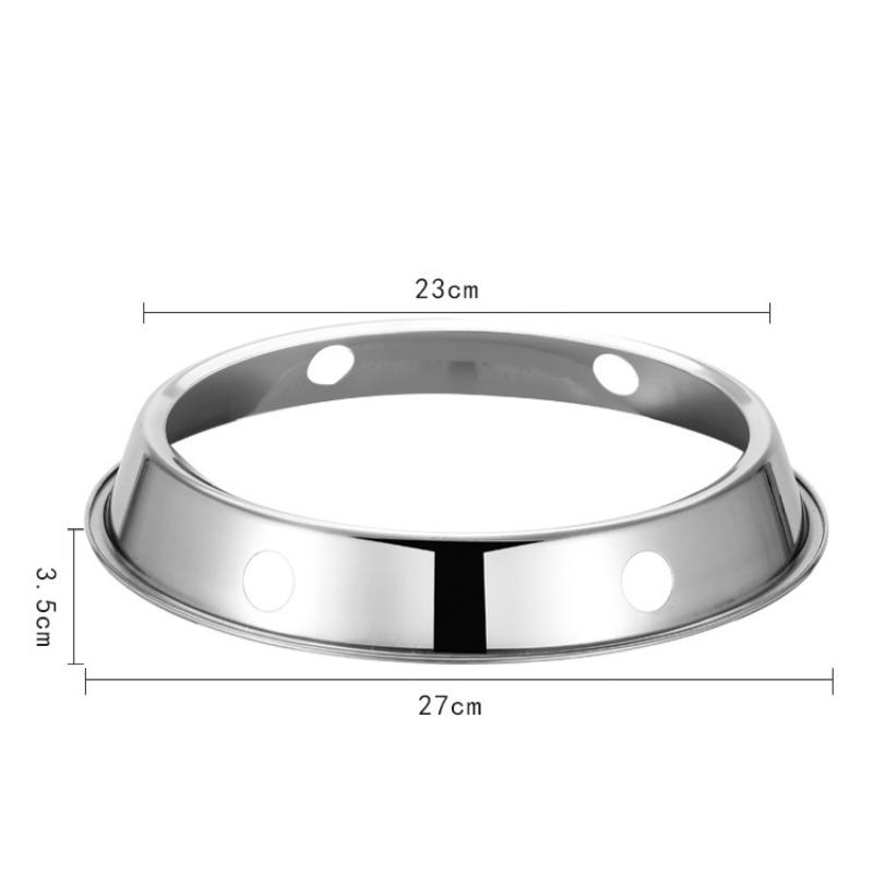 1Pcs Stainless Steel Wok Ring Pot Holder Gas Stove Rack Heat Insulation Cooking Support Stand Kitchen Accessories