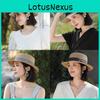 Summer Womens Straw Hat With Wide Brim Sun Protection For Beach And Vacation