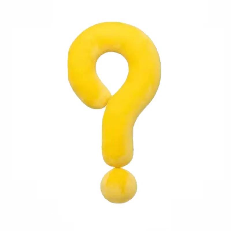 Cute Long Question Mark Pillow Multifunctional Neck Support Soft Couch Cushion Home Decor Throw Pillow