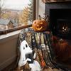 1PC Halloween Throw Blanket Cute Ghost reading Pumpkin Skull Thin Blanket Gifts for Couch Bed Car Home Camping all season use