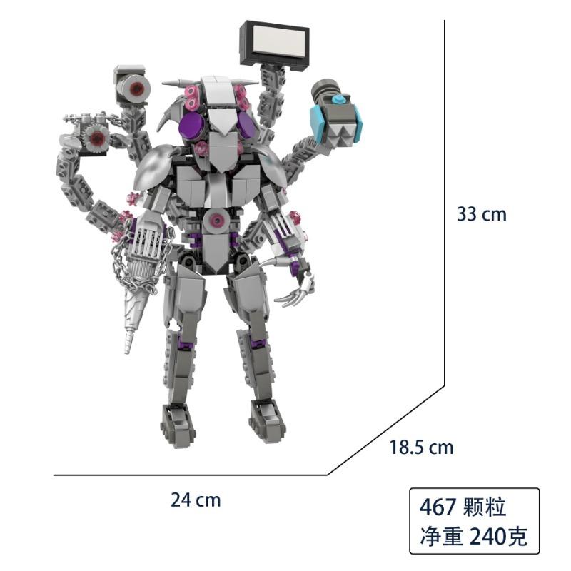 Aggiorna Titan Tv Man Skibidi Toilette Blocchi da costruzione Orologio Drill Man Speakerman Cameraman Drillman Speakerman G Man Astro Toy