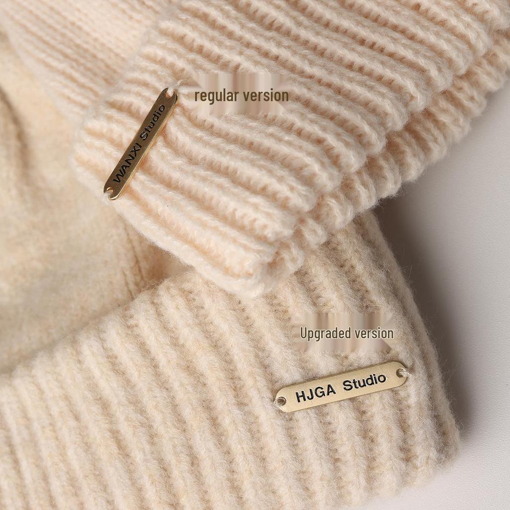 2025 Women's Winter Slouchy Knit Beanie - Extra Large, Face-Flattering with Loose Ear Protection