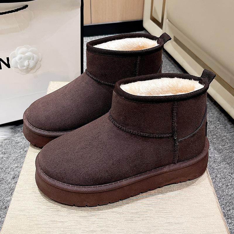 New platform cotton shoes women's versatile snow boots women's outer wear winter new heightening warm cotton shoes