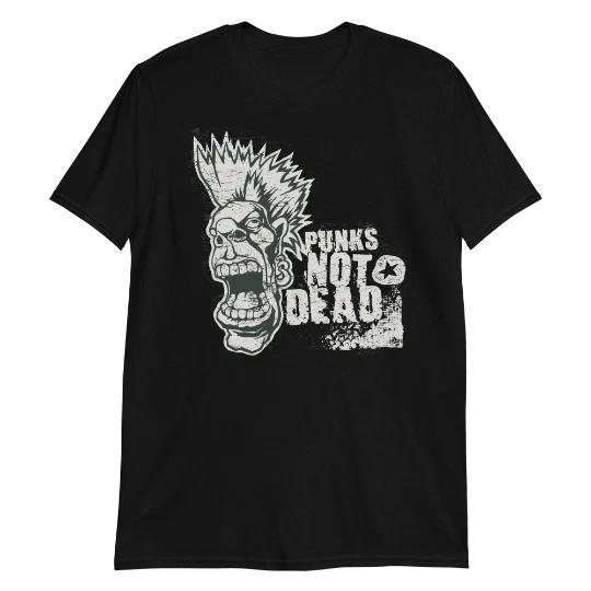 Punks Not Dead Unisex T-Shirt Goth Rock Metal Grunge Indie XL