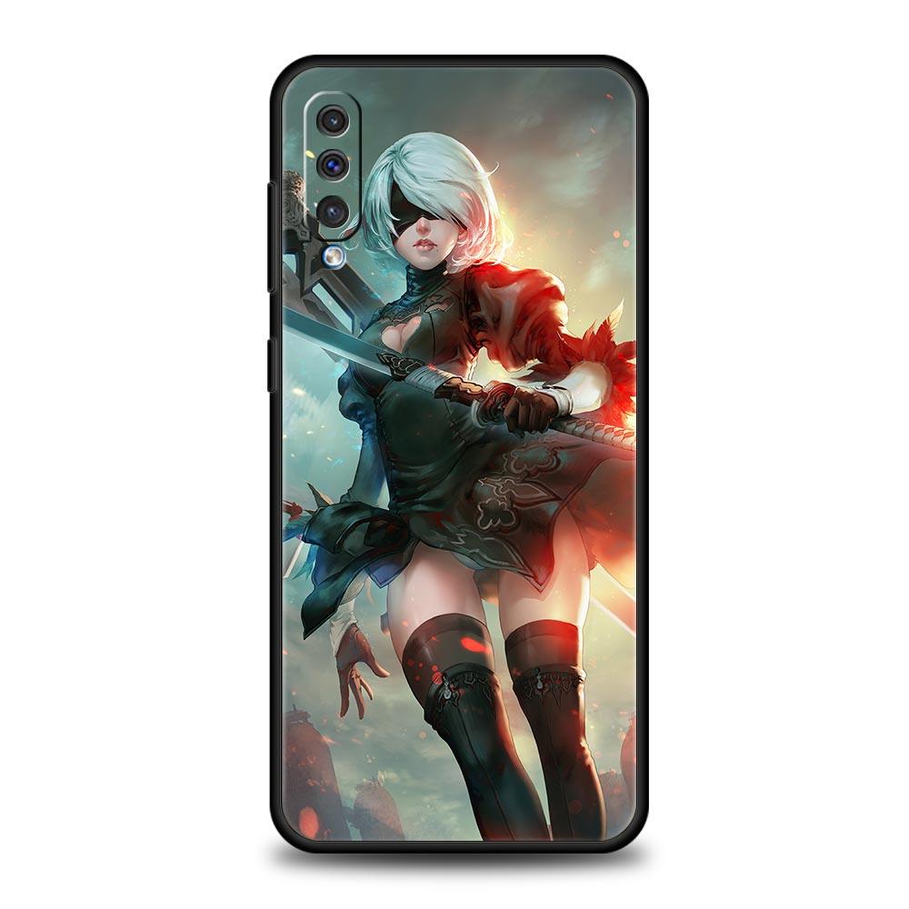 Phone Case For Samsung Galaxy A52 A14 A50 A70 A10S A30 A40 A20S A20E A02S A12 A22 A72 A32 5G A04s Nier Automata Cartoon Cover