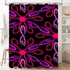 Enchanting Pink Cosmos Shower Curtain for Bathroom Decor Space Stars Fantasy Print 3D Waterproof Fabric Perfect Gift Idea