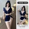 Erotic Lingerie Female Sexy Stewardess Uniform Seduction Hot Bed Robe Passion Flirting Pajamas 7