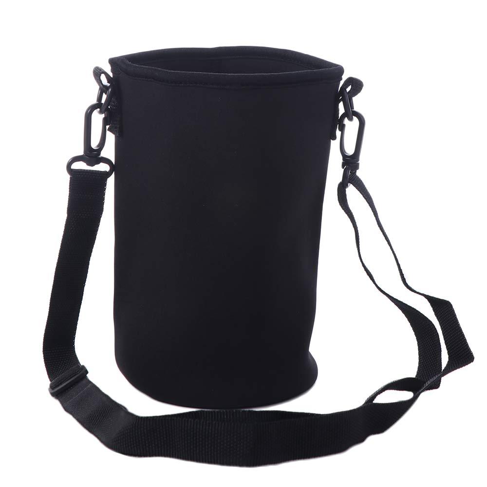 18/36/64oz Sport Cup Covers Bag Neoprene Strap Water Bottle Cover Bag Black Insulated Water Bottle Carrier Water Bottle