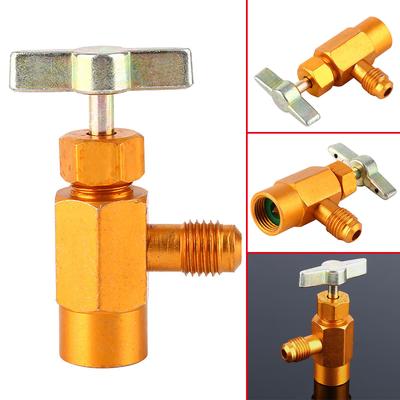1 pieza AC R-134a Grifo para Refrigerante Lata Dispensadora Válvula Rosca 1/2" ACME Rosca M16