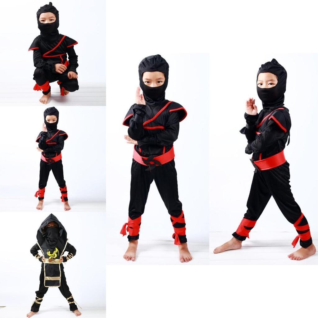 Bequemes Und Atmungsaktives Jungen Kinder Ninja Assassinen Kostüm Mit Verstellbaren Eigenschaften