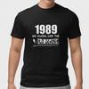 1989 Shirt Vintage Old School Tee Born In 1989 Retro Birthday Gift Mens Cotton
