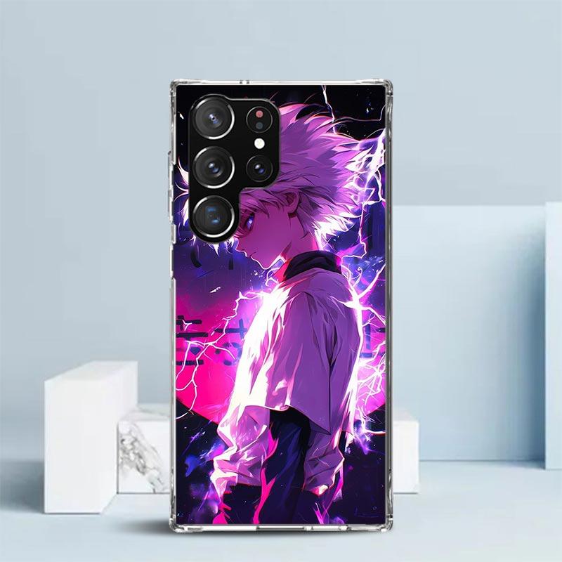 Huner X-Hunters Killua Soft Cover for Samsung Galaxy S25 Edge S26 S24 S23 Ultra Phone Case S22 S21 Plus S20 FE Print Pattern She