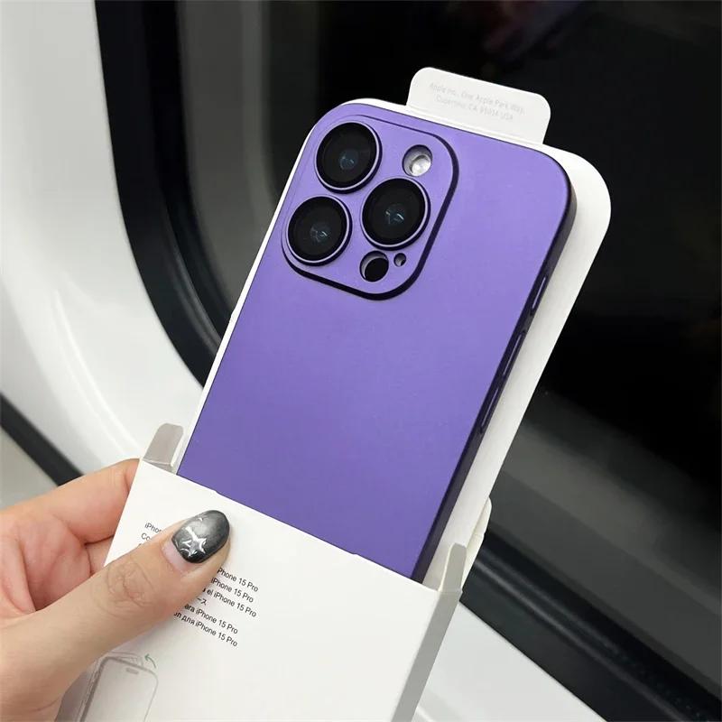 Original Color Ultra Thin Matte TPU Case for iPhone 17 Pro Max 16 15 14 Plus 13 12 11 Glass Camera Protection Shockproof  Case