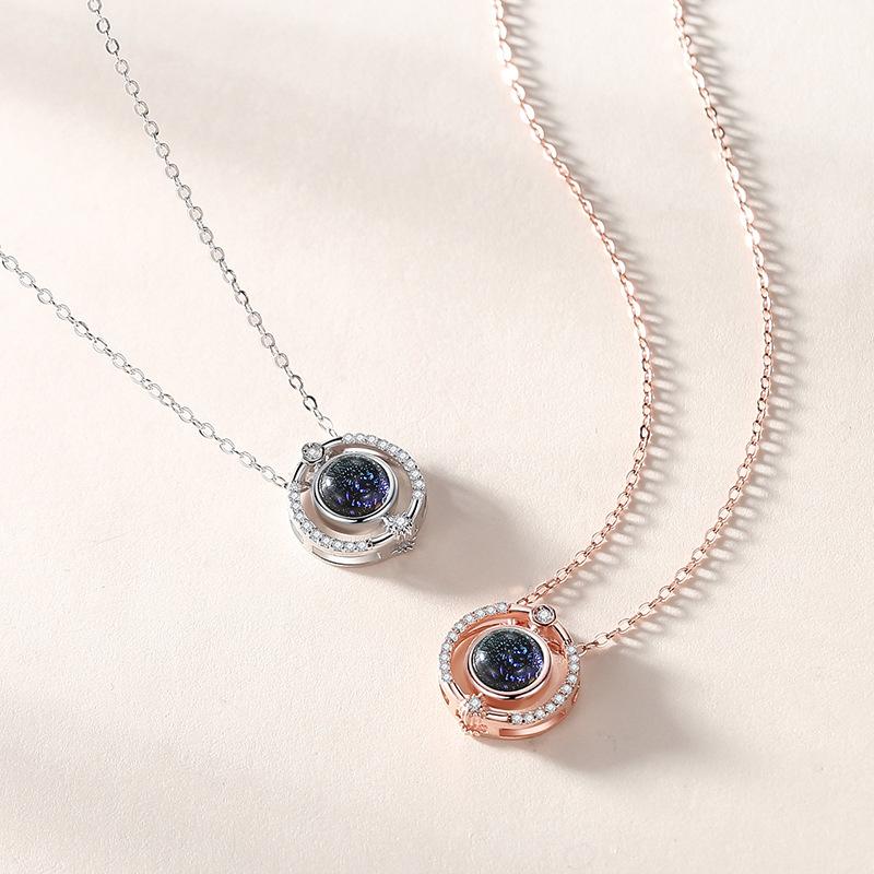 Tancise S925 Sterling Silver Luxury Personality Pendant Necklace Women's Classic Tide Necklace