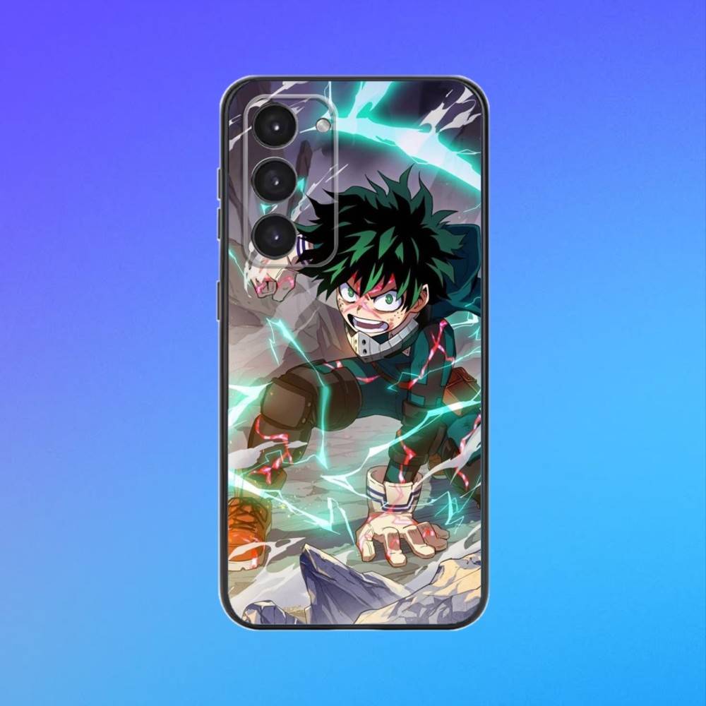 My Hero lzuku Deku Phone Case For Samsung Galaxy A73,A72,A71,A70,A53,A52,A51,Others Soft Black Cover