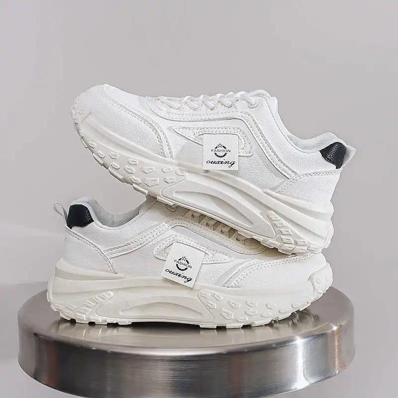 Fashion Without Heel White High Boot Sneakers Skateboard Shoes Woman High Sneakers Sport Tenya Tenisfeminino Styling Fashion-man