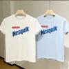 T-shirt Latte al Cioccolato Nesquik Stile Harajuku Girocollo Manica Corta Unisex Unisex Vintage Casual Streetwear Maglietta Y2k