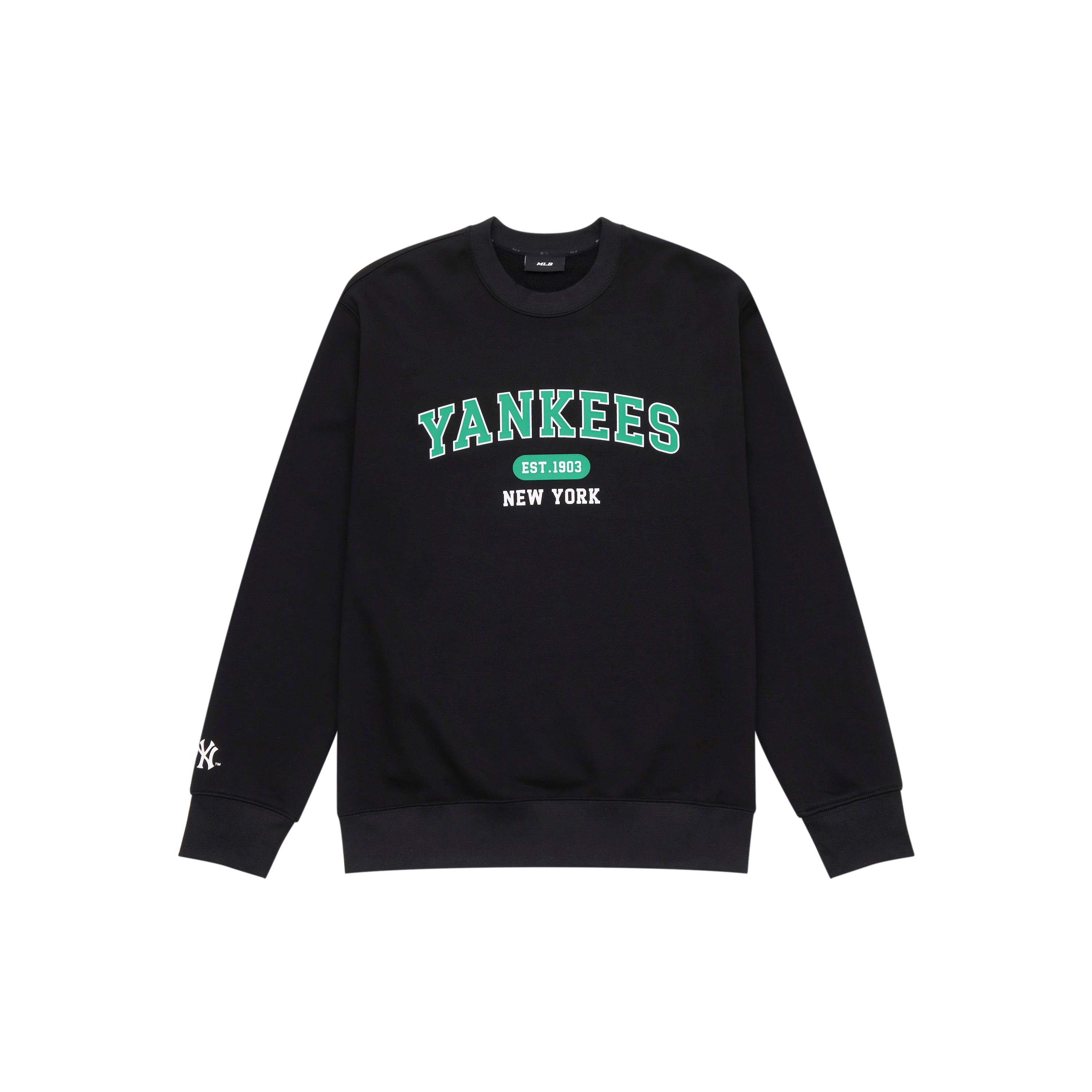 MLB 24FW Crew Neck Pre Fall Sweatshirt Unisex Black 3AMTV9244-50BKS S