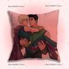 O-Osora Comic Pillow Covers Cartoon Sofa Decorative Home Double-Sided Printing Short Plush Cute Cushion Cover