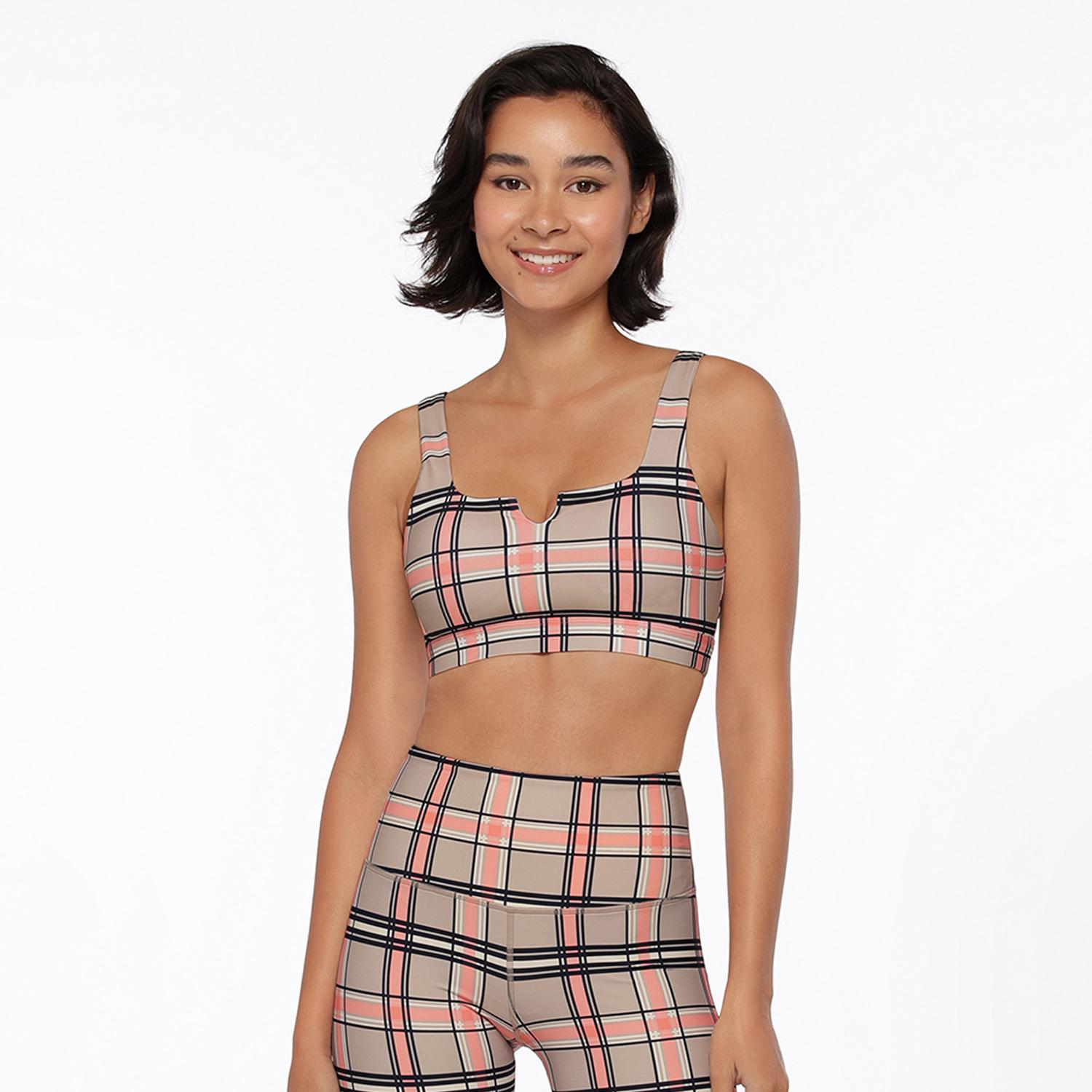 Спортивный бюстгальтер в клетку Ronajane Putter [032202] 02(Xs)