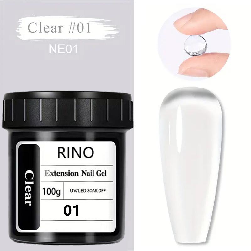 3-in-1 Builder Gel Nail Kit: UV Gel Extension, Base Coat & Sealer