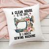 Sewing Machine Flower Print Pillowcase Cushion Cover Home Decorative Pillow Cases Decor Sofa Living Bedroom Throw Pillows Cover