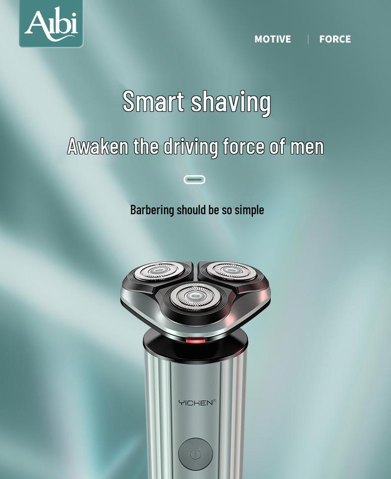 Portable Electric Shaver with LED Display & Fast Charging