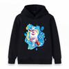 Kids Boys Girls Hoodie, Cute White Mouse Cartoon Printed Casual Long Sleeve Pullover Sweatshirt Soft Warm Loose Top for Daily School Home Outdoor Wear