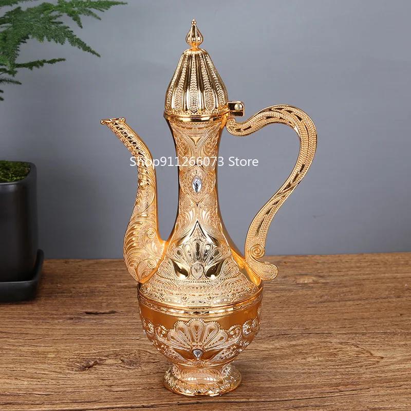 Set pahare vin alb Creativ Gospodăresc Set vin în stil european Tass Ploscă metalică Separator băuturi alcoolice Ploscă rusească high-end