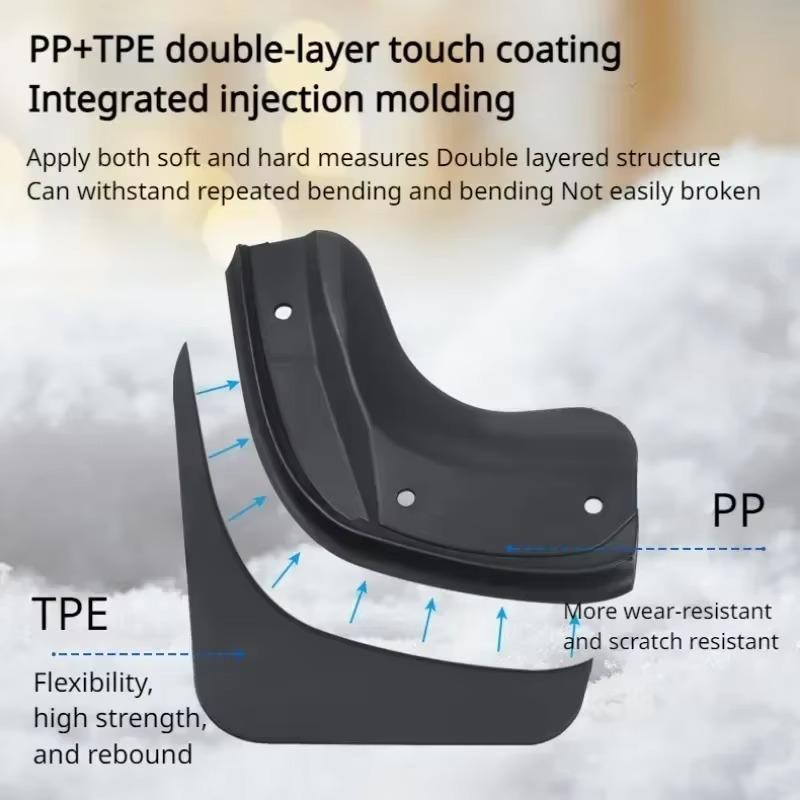 for Tesla Model 3+ Fender Upgrade Mudguards Car Splash Guard Replacement Protector 4pcs New Model 3 Highland 2025 Accessories