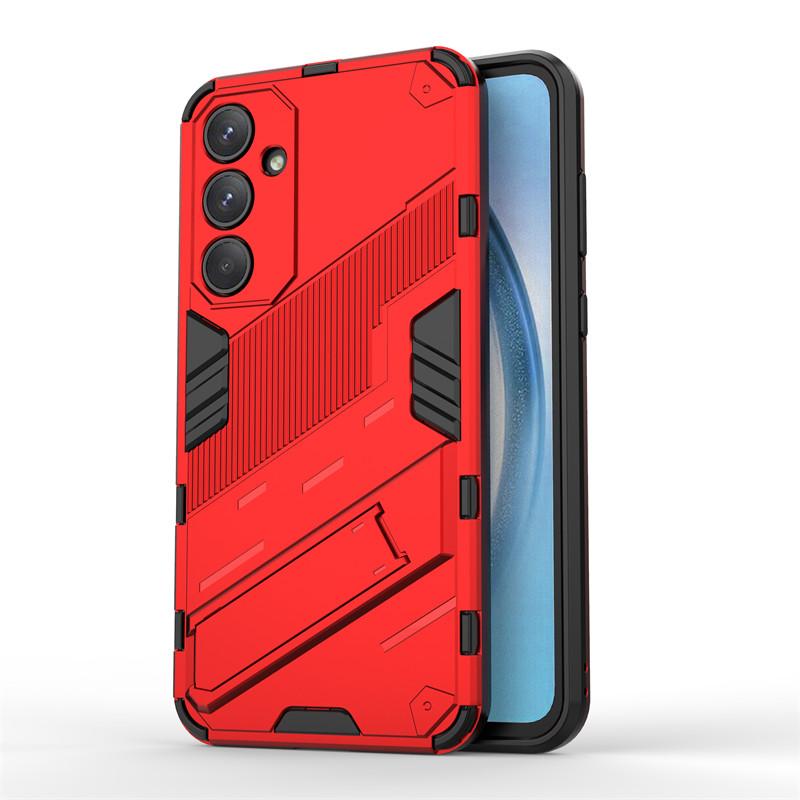 For Samsung Galaxy A55 Case Punk Armor PC Holder Case Shockproof TPU Phone Back Cover Samsung Galaxy A05 A05S A15 A25 A35 A55 5G